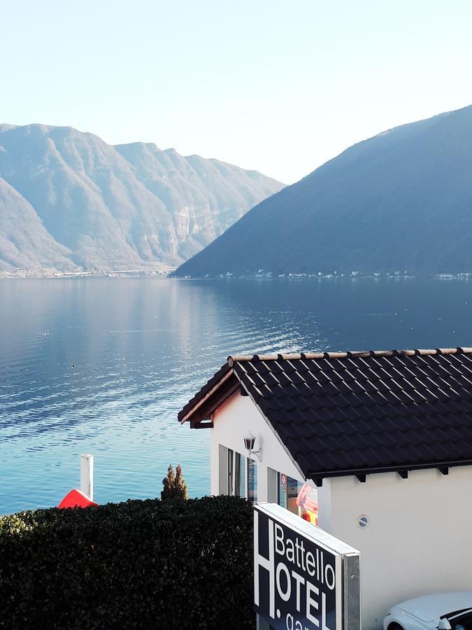 Hotel Garni Battello Melide Exterior photo